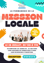 La permanence de la Mission Locale - 07-2025