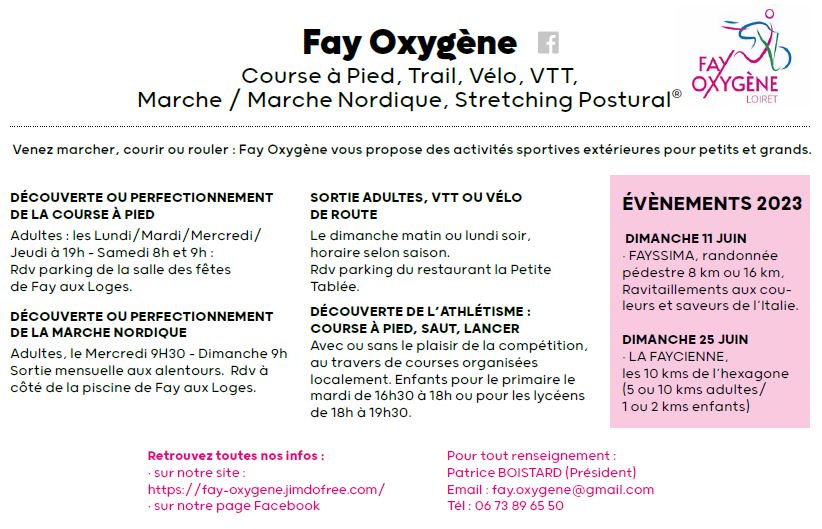 FAY OXYGENE 2023