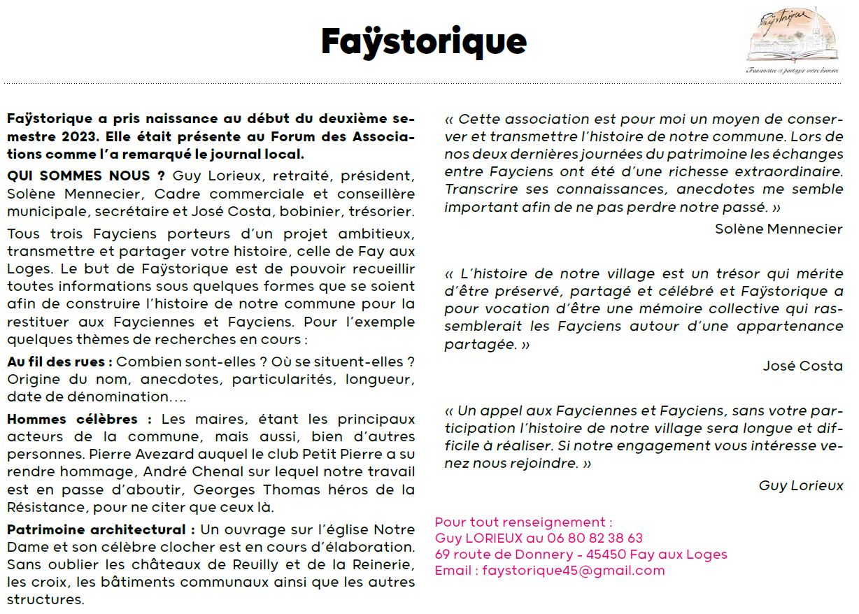 FAYSTORIQUE 2024