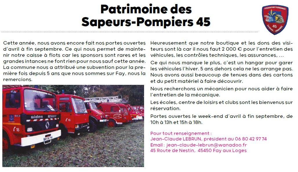 PATRIMOINE SP45 2024
