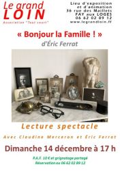  Lecture spectacle - Bonjour la famille